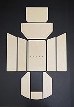 Feuerraumauskleidung A für Oranier Polar 6 Kaminöfen – Vermiculite – 10-teilig