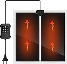 Nobleza Terrarium Heizmatte mit 10-Stufen-Temperaturregelung, 14W Reptilien Heizmatte, 28x28cm He…