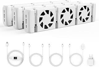 Heizkörper Ventilator, 3 Stück Heizkörperventilatoren für Heizungen, Energieeffizienter Heizu…