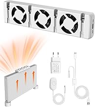 ANSTEN Heizkörper Ventilator Leise, Heizungsventilator für Heizungen und Unterheizungen, Langle…