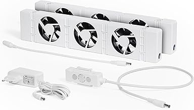 SpeedComfort Heizkörper Ventilator 2er Set – 2 Stück Heizkörperventilatoren – energieeffizie…