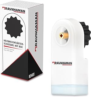 Heizungsentlüfter mit praktischem Auffangbehälter – Entlüftungsschlüssel 5 mm Vierkant – Heiz…