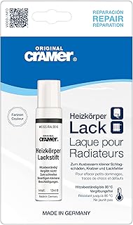 Cramer Heizkörper Lackstift 12 ml – hitzebeständiger Speziallack für schnelle Ausbesserungen. …
