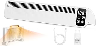 Heizkörper Ventilator, Wiederaufladbar Heizungslüfter 2 Modi, Smart Heizverstärker mit 3 Gesch…