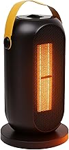 Heizlüfter Energiesparend, 1200W Elektroheizung PTC-Keramik Heizung, 90°-Oszillation, 6 Modi Tr…