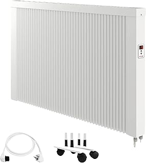 Flächenspeicherheizung Mobile areo direct 1950 Watt – simples Thermostat – mit Laufrollen und Wi…