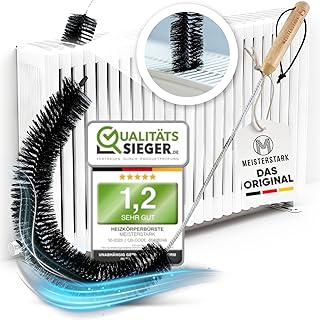 MEISTERSTARK® Heizkörper Reinigungsbürste 117cm I Heizkörperbürste für angenehmes Raumklima…