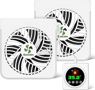 Heizkörper Ventilator mit Magneten für Gusseisenheizkörper, 2 Magnetische Heizungsventilator m…