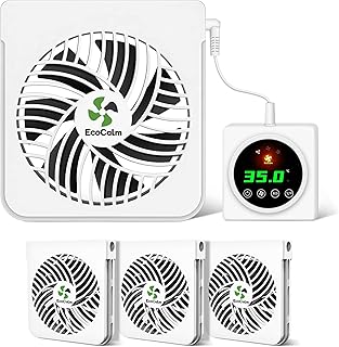 Heizkörper Ventilator mit 5 Magneten für Gusseisenheizkörper, 4 Magnetische Heizungsventilator…