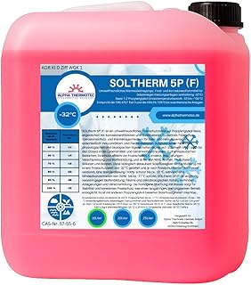 Solarflüssigkeit 10 l rot Gemisch bis -32° C Frostschutz, Solarfluid, Solarliquid, Wärmeträge…