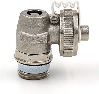 Simplex Heizkörper Füll- und Entleerungsstopfen | 1/2-3/4 Zoll | Mit Schlauchanschluss | Effizi…