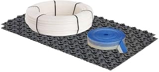 Fußbodenheizung Warmwasser Set 10m² Mini Dünnschichtsystem flach 12 x 2 PE-RT Rohr Zubehör