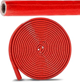 PE-Rohrisolierung Isolierschlauch 10 m Rolle x Ø 22 mm / 6 mm Isolierstärke Rot | Schutzschlauc…