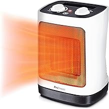 Pro Breeze 2000W Mini Keramik Heizlüfter energiesparend mit automatischer Oszillation, Zwei Leis…