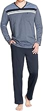 Hajo – Klima Komfort – Herren – Pyjama – Schlafanzug – bügelfrei – Baumwolle