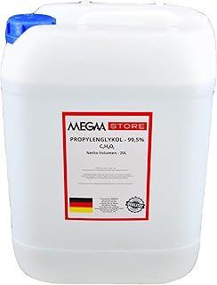 Megaa store Propylenglykol 99,5% | 1L bis 20L | Kühlmittel Solarflüssigkeit Kühlsystem Heizung…