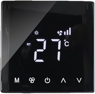 HOHOVYVY Raumthermostat Für Fußbodenheizung Mit Touchscreen Nicht Programmierbar Lüftergeschwi…