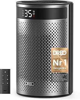 DREO Keramik Heater 416, 1500W Elektroheizer fürs Schlafzimmer, freistehend,Überhitzungs- und K…