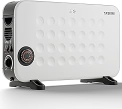 Arebos Elektro Konvektor Heizgerät 2000W | 3 Heizstufen | Turbogebläse & Thermostat | Automatik…