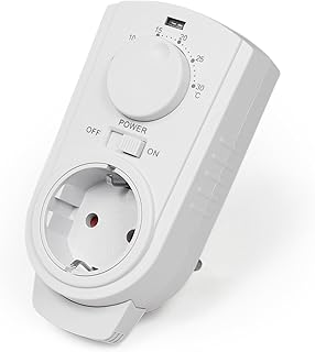 MC Power – Steckdosen-Thermostat Klimaregelung | TCU-330 | 5-30°C, max. 3.500W, 230V/16A | Steue…