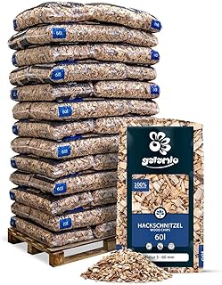 GALAMIO Holzhackschnitzel Hackschnitzel Mulch Natur Wald Kiefer Pinus Sylvestris Für Garten Hoch…