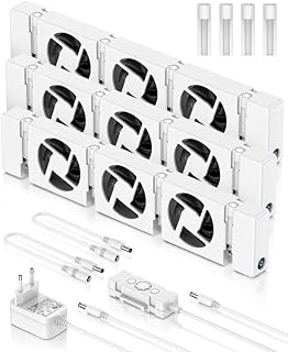 Heizkörper Ventilator, 3 Stück Smartes Heizgebläse für Heizungen, Langlebiger Heizkörpervent…