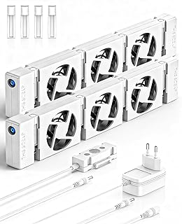 Heizkörper Ventilator, 2 Stück Lauf Ruhig Wärmeableitungslüfter, Smartes Heizgebläse für He…