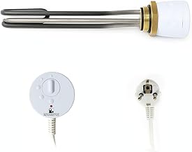 GEBN 6/4″ 2kW 2000W 230V Heizstab Heizpatrone Heizelement aus INCOLOY 825 für EDELSTAHL und emai…