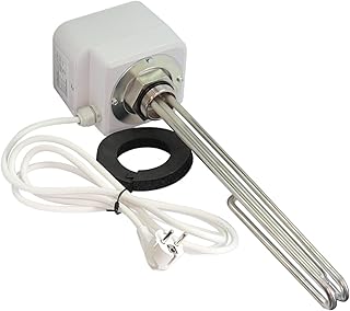 WITTKOWARE Elektro-Einschraubheizkörper mit Thermostat, DN40 (1½“, 6/4″), 230V, 2kW, Eintauchti…