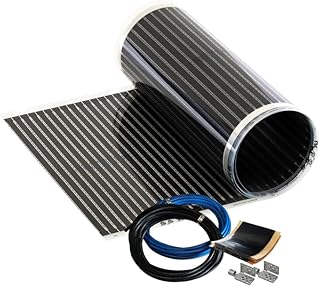 Infrarot Heizfolie Elektrische Fußbodenheizung Calorique 50 cm Set 220 W/m² – 1,0 m² – effizie…