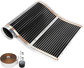 Infrarot Heizfolie, Heizboden 50 cm Set 220 W/m² 1,0 m² Elektrische Fußbodenheizung, Zur Selbs…
