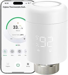 Intelligentes Thermostat-Heizkörperventil, TRVZB, intelligenter Heizungsthermostat mit App/Sprac…