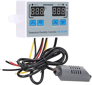 Digitaler Temperatur- und Luftfeuchtigkeitsregler, Digitalanzeige, Intelligenter 220 W, 12 V, Tem…