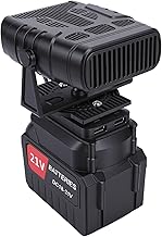 Batteriebetriebene Tragbare Heizung, Tragbare Autoheizung mit 2 Geschwindigkeiten, 2 Wiederauflad…