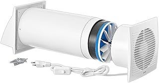 150mm Dezentrale Lüftungsanlage mit Wärmerückgewinnung – Wandlüfter mit Kabel und Zugschnur -…