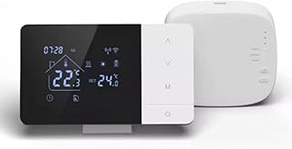 Kabelloser Heizkessel-Thermostat mit Tuya-App und Sprachsteuerung, einstellbare Heizung und Kühl…