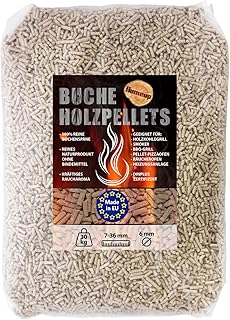 Buche Pellets 15 kg 30 kg Grill Smoker Holz Pizzaofen BBQ Pellet Outdoor Ofen Grillen Chunks Holz…