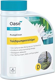OASE 43146 AquaActiv PumpClean 500 ml – Teichpumpenreiniger, reinigt Teichtechnik, wie Pumpen, Si…