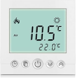 SM-PC®, Digital Thermostat Raumthermostat Fußbodenheizung Wandheizung LED weiß #a31