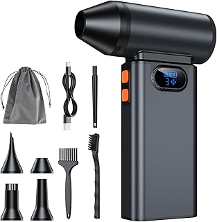 Electric Air Duster, Turbo Fan-125000RPM Super Power Staubgebläse, Wiederaufladbare Lüfter mit …