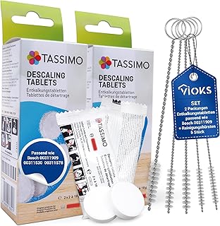 VIOKS Set 8x Entkalkungstabletten für 4 Anwendungen Ersatz für Bosch Siеmens 311909 Antikalk R…