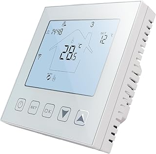 KETOTEK Smart Thermostat Fussbodenheizung Elektrisch WiFi 16A Kompatibel mit Alexa, Raumthermosta…