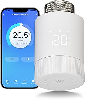 Beok Smart Home Heizkörperthermostat,WLAN Heizungthermostat Heizkörper Thermostatkopf Digital W…
