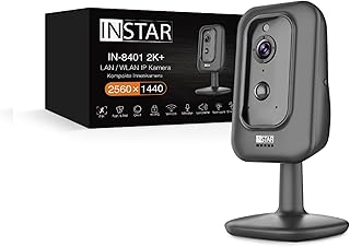 INSTAR IN-8401 2K+ schwarz – LAN/WLAN Überwachungskamera mit KI (AI) – IP Kamera – WPA3-2,4 und …