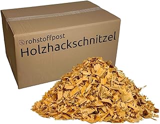 Hackschnitzel 100 L – Holzhackschnitzel Natur als Unkrautschutz Mulch Einstreu