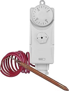 EMOS Thermostat mit Kapillarsensor, analog, Temperaturregler für Heizung, Heizungssysteme, Wasse…