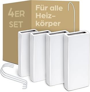 Luftbefeuchter Heizkörper aus Keramik – 4er Set mit Flexiblem Aufhängehaken – Optimale Luftfeuc…