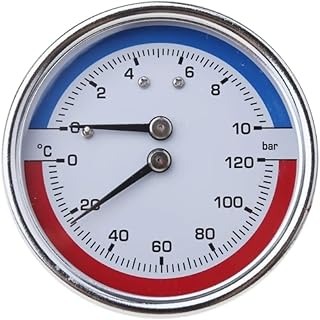 Doppelanzeige Druck- und Temperaturanzeige für Heizungsanlagen | Boiler & Fußbodenheizungsmonit…