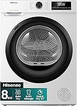 Hisense DHQE800BW2, 8KG, Kondensation mit Wärmepumpe, 15 Programme, Feuchtesensor, Anti Crease, …