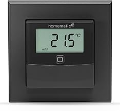 Homematic IP Temperatur- und Luftfeuchtigkeitssensor mit Display – innen, Smart Home, anthrazit…